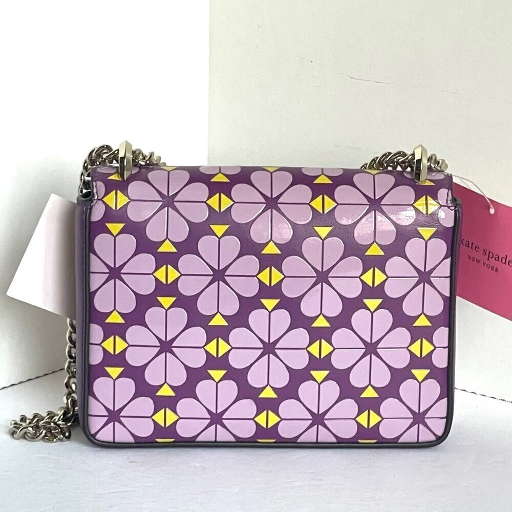 Kate Spade Amelia Pink Leather 3D Flower Chain Shoulder Crossbody